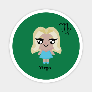 Virgo Zodiac Cute Magnet